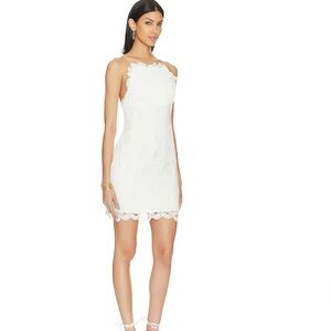 House of Harlow Revolve 1960 Scarlett Mini Dress White small Lace  $248 wedding